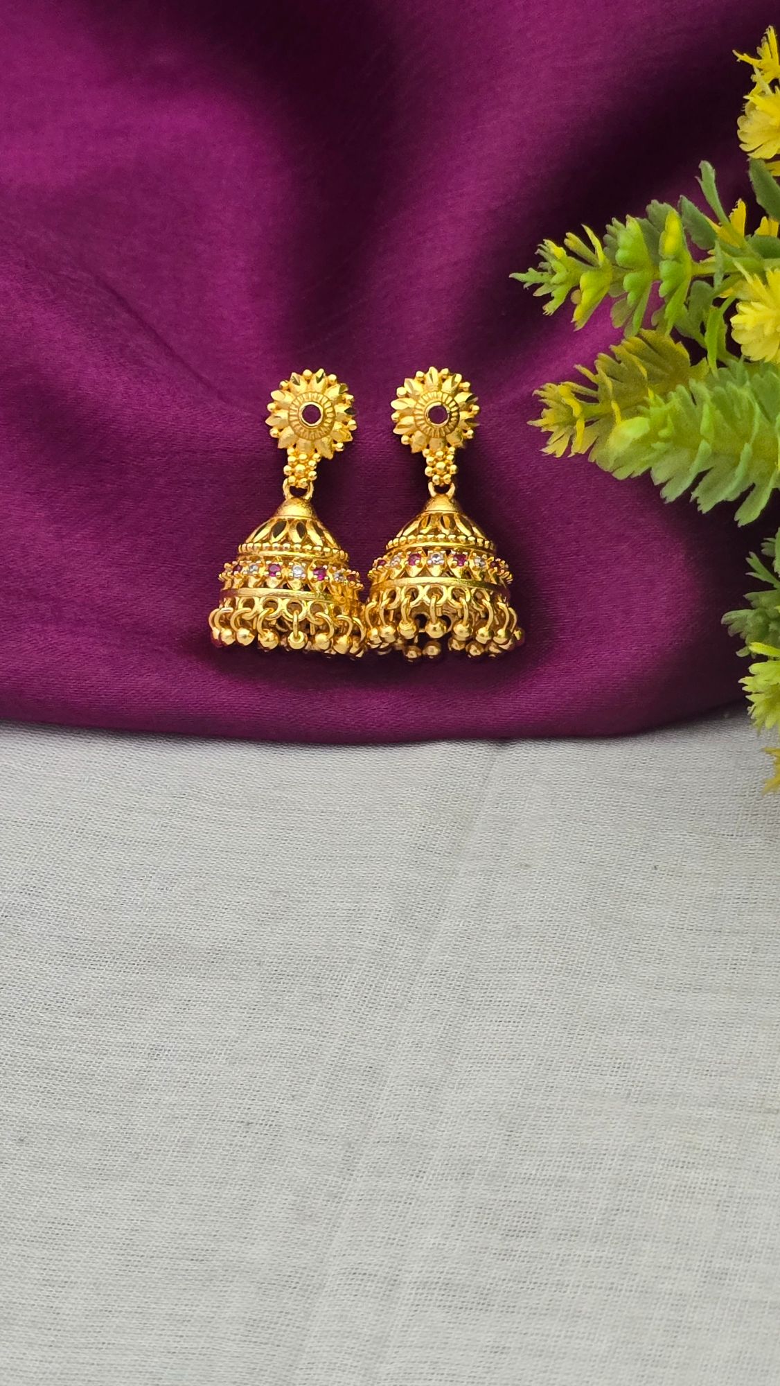 Real gold look earring collection 