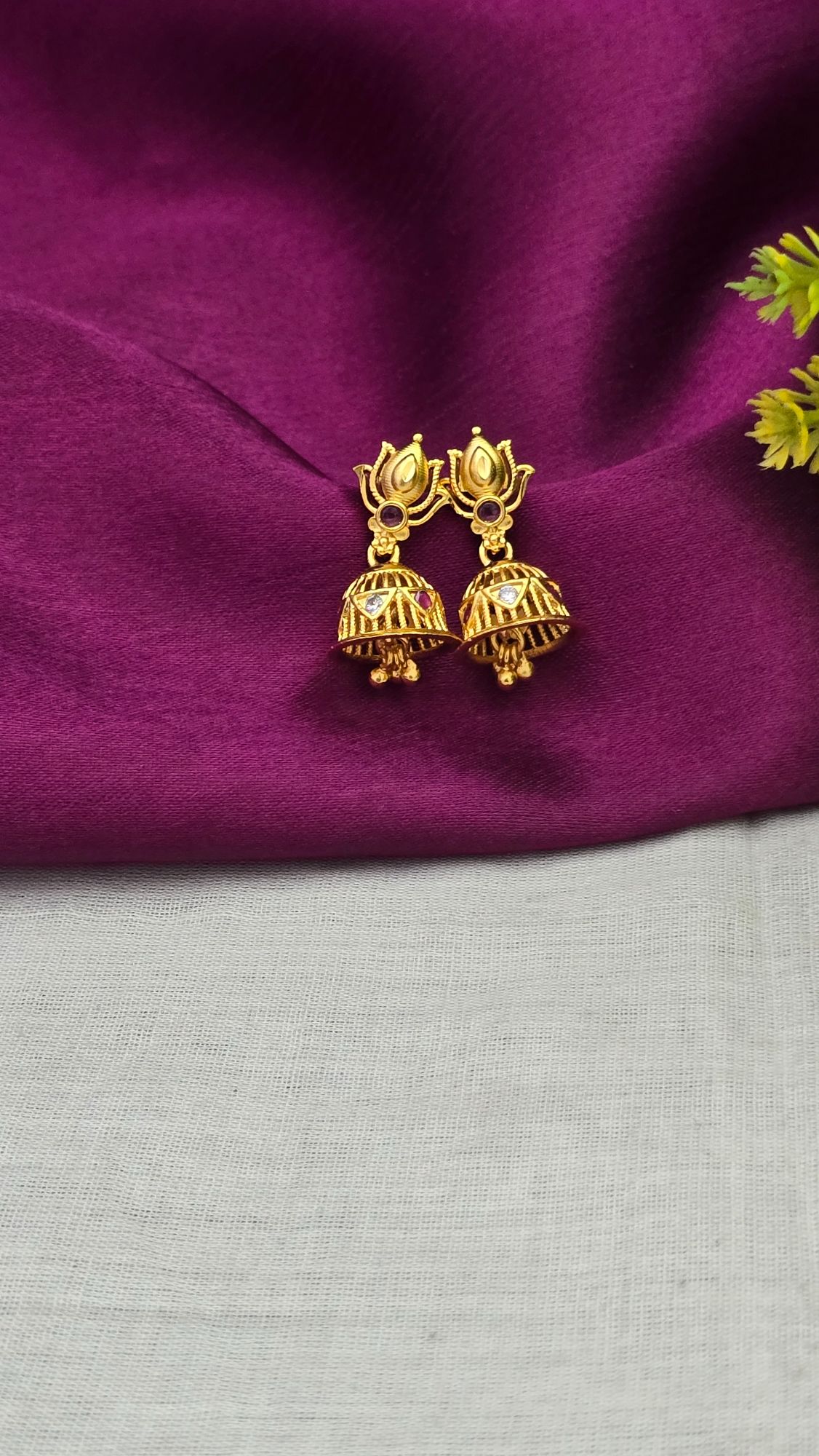 Lotus Earring Jhumka 
