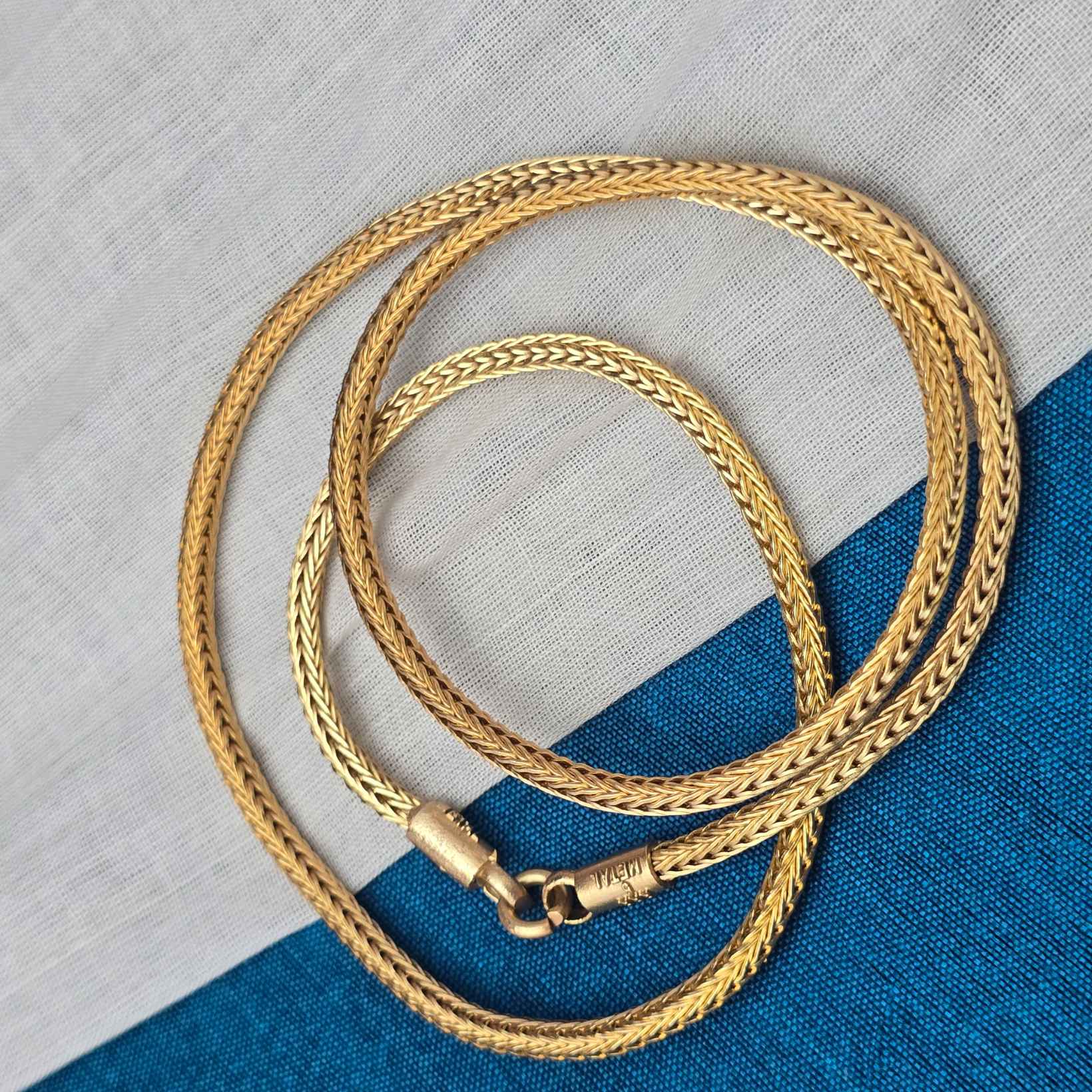 24 inches pure impon unpolished kodi chain 