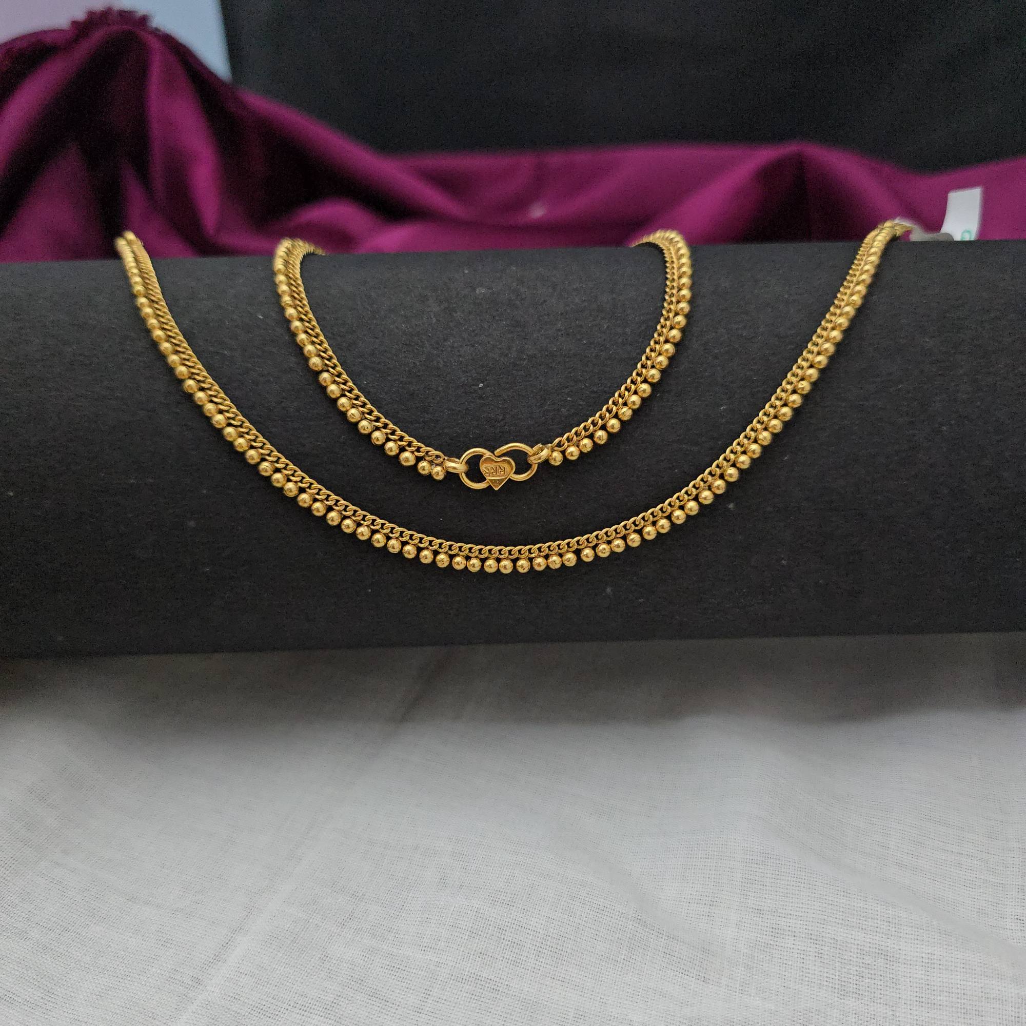 Impon unpolished anklet