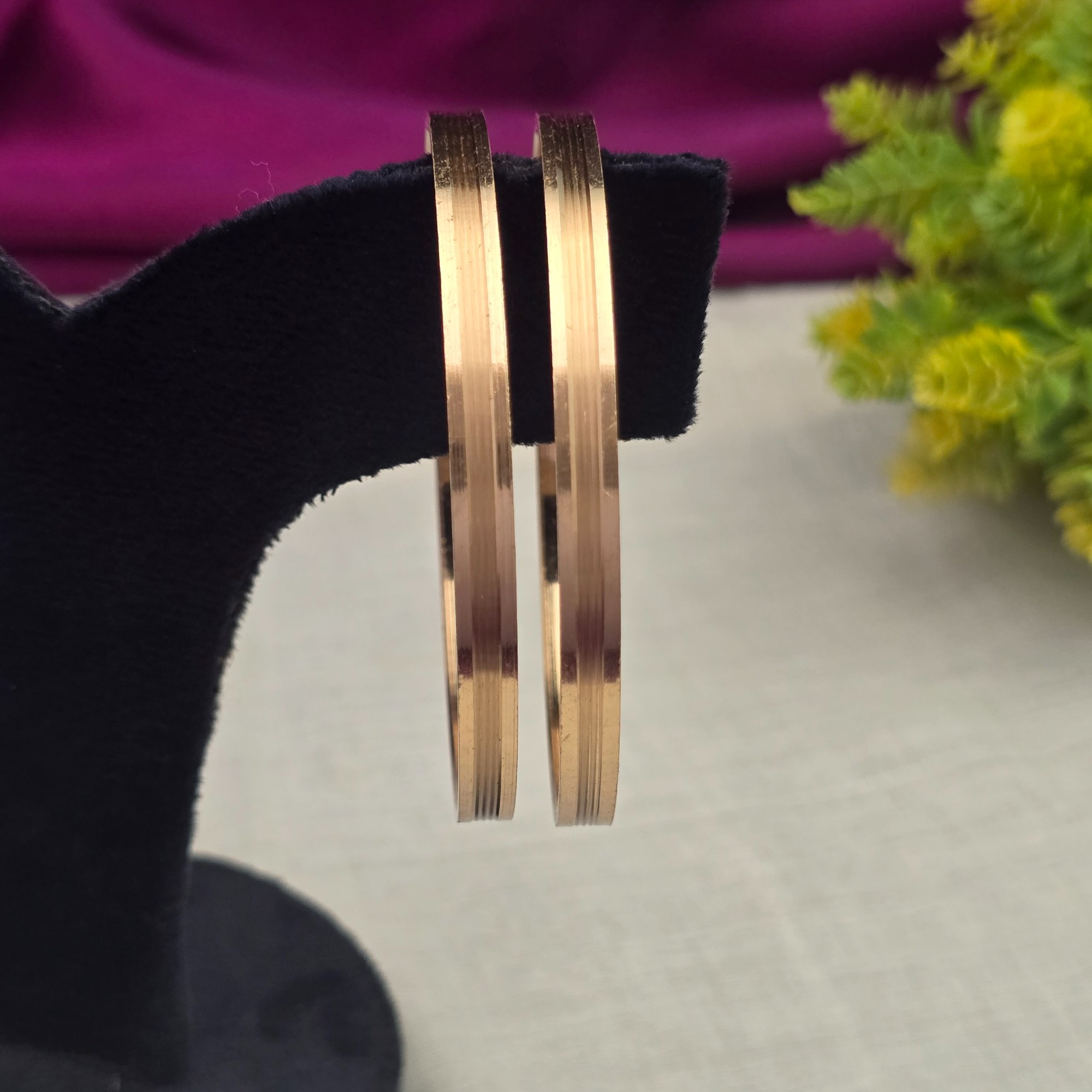 Pure impon unpolished bangles 