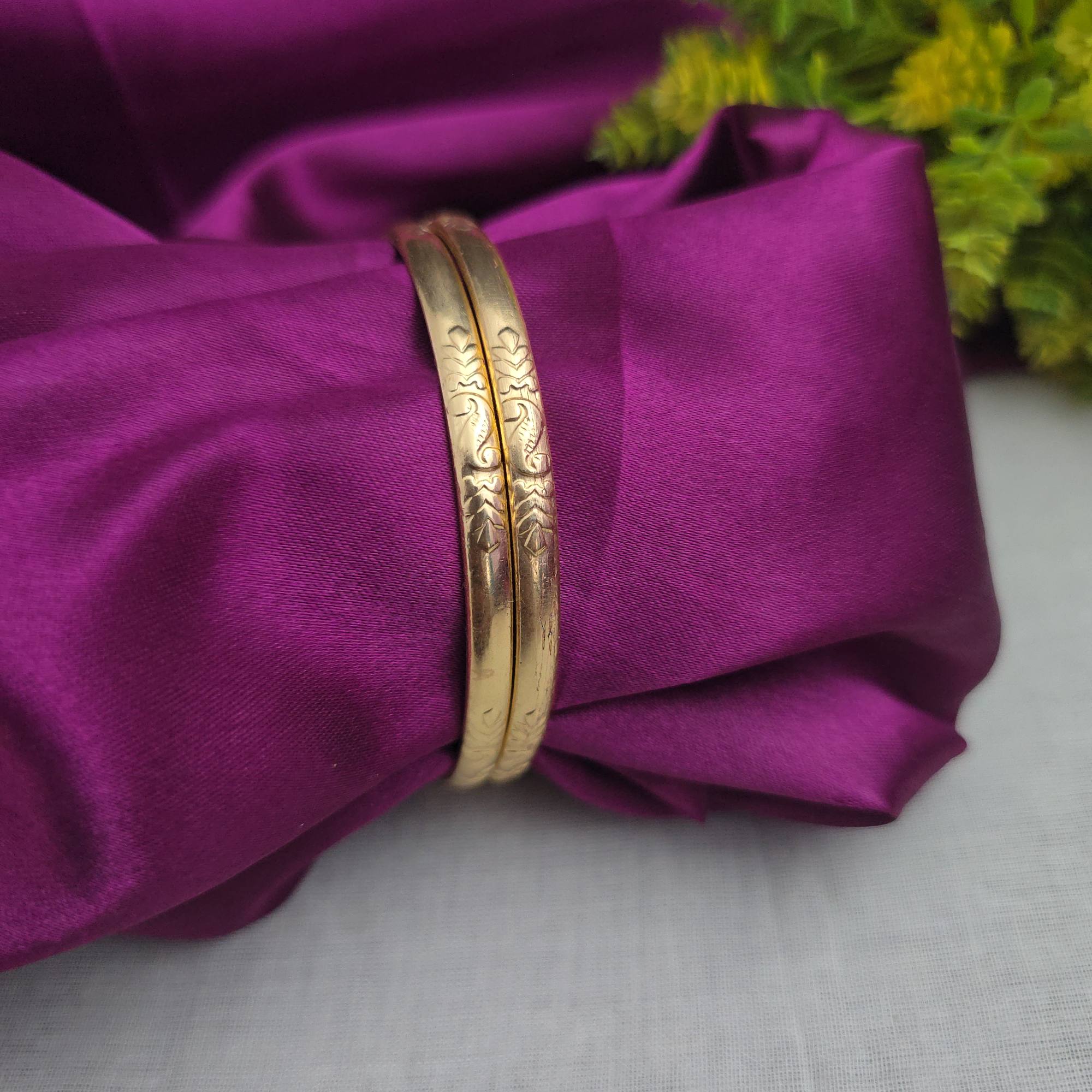 One Day Offer Pure Impon Unpolished Bangles 