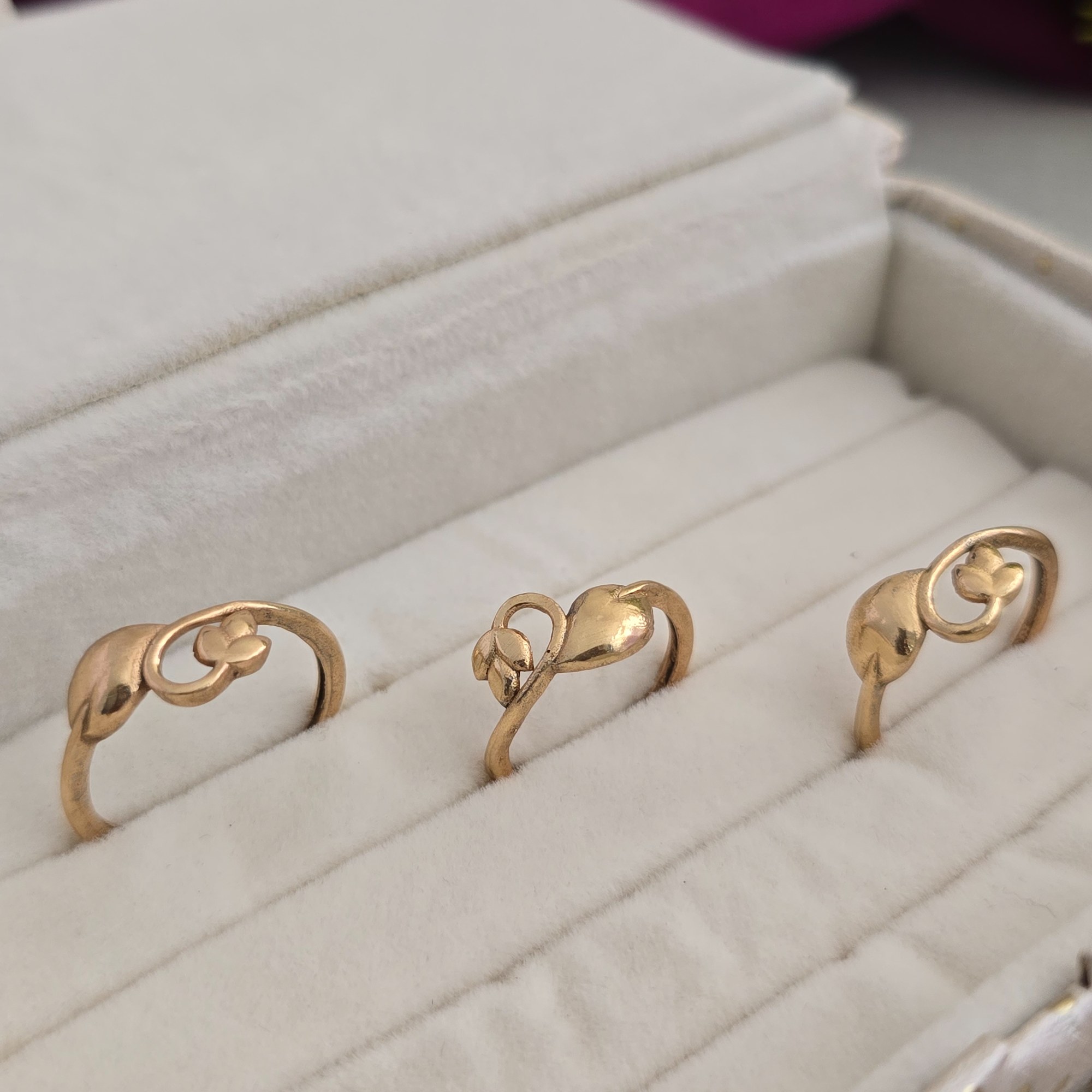 Leafy Pure Impon Unpolished Ring Collection 