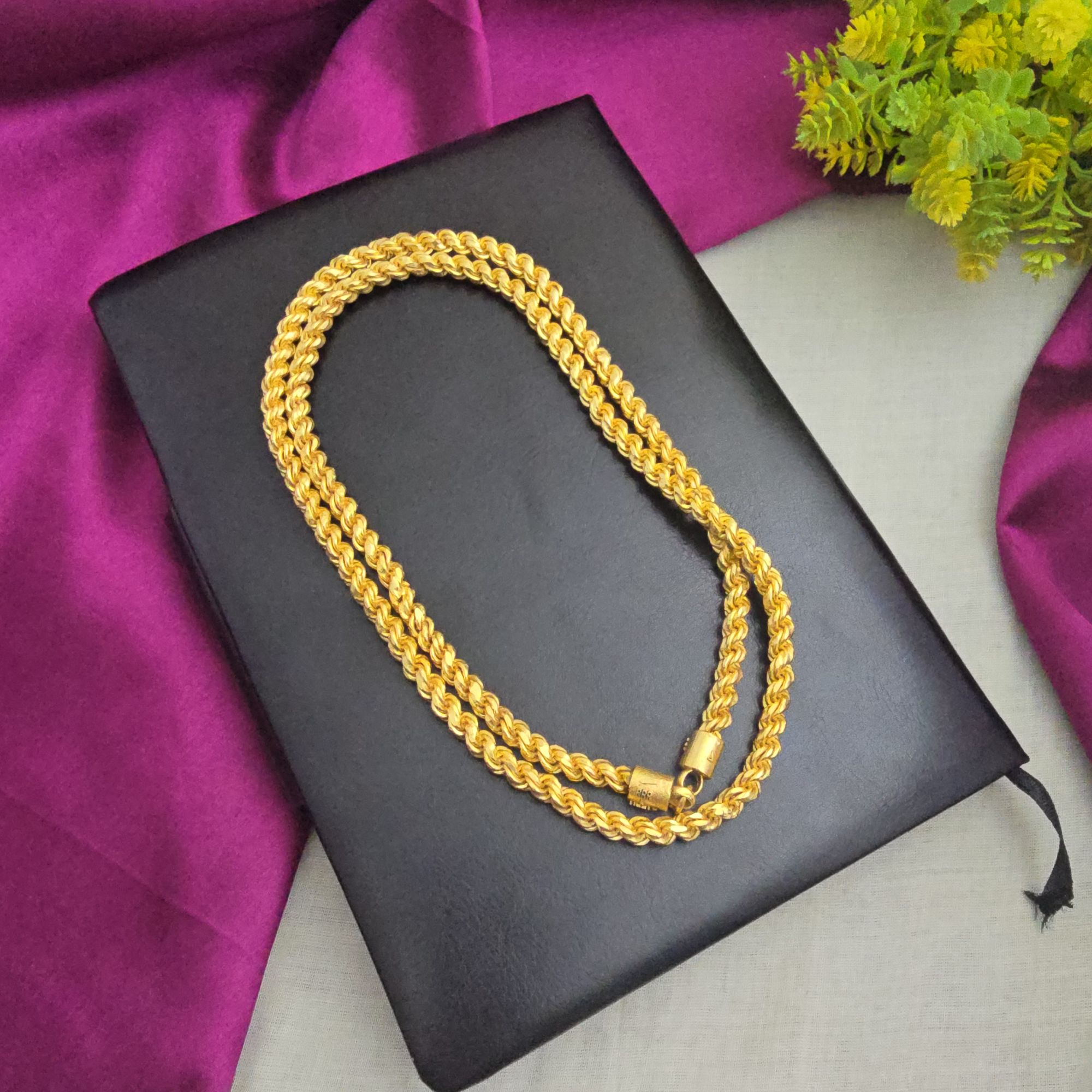 30"inches 10 Pown thickness Pure Impon Unpolished Muruku chain 