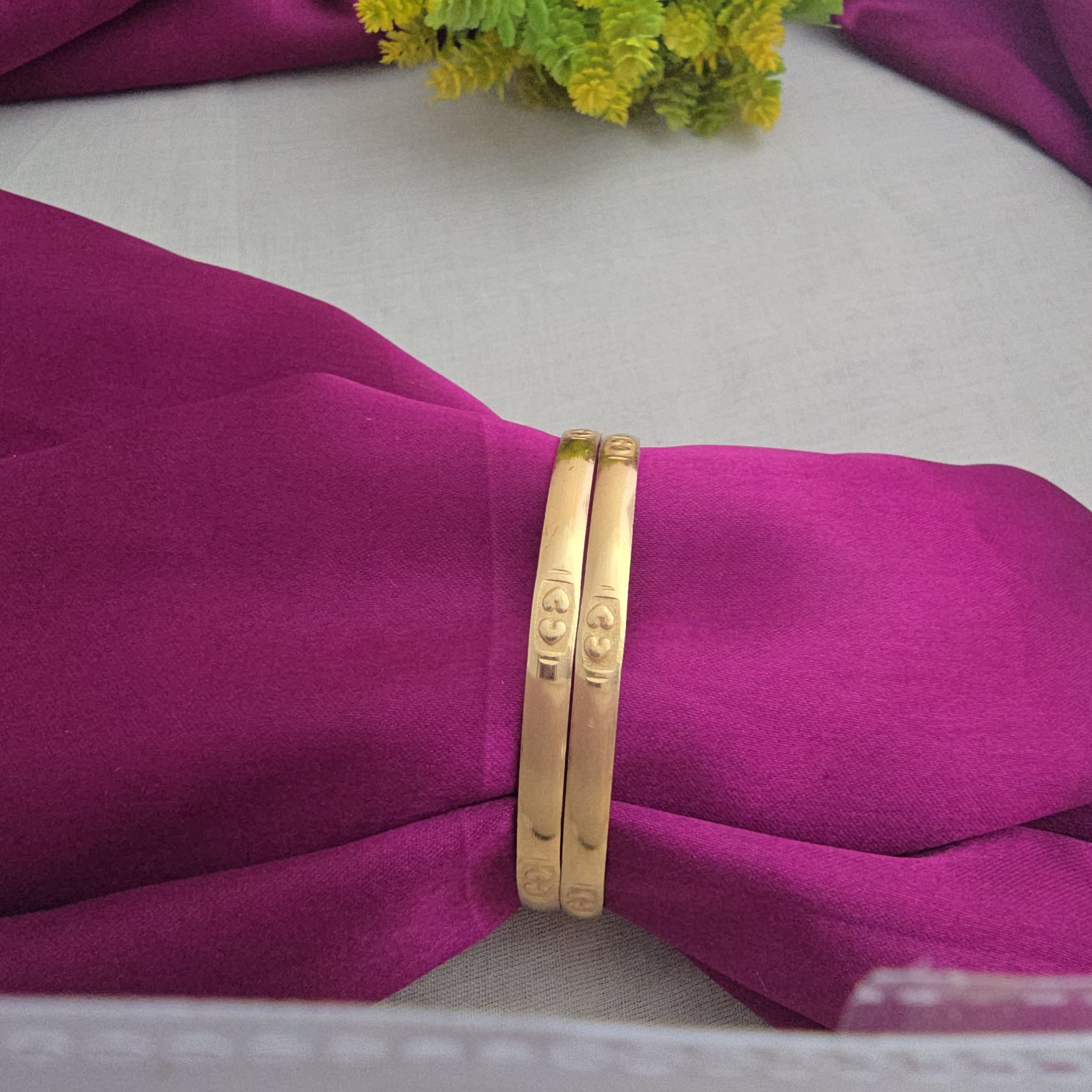 Pure Impon Unpolished Bangles 