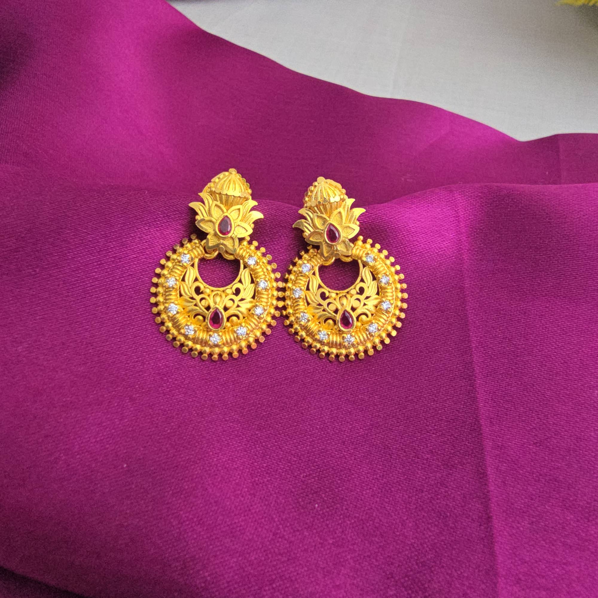 Floral Chand bali Earring Collection 