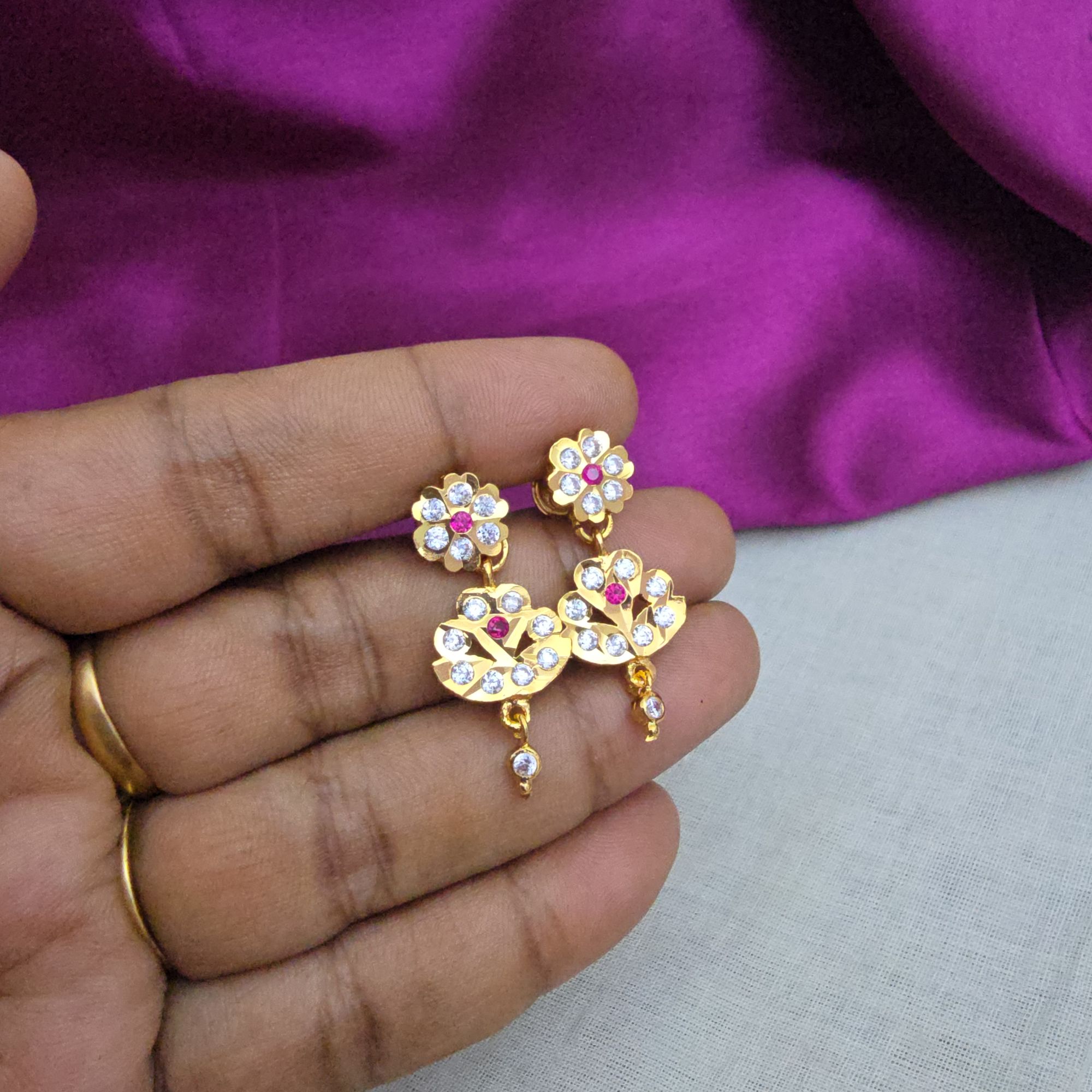 Impon Stone Earring Collection 