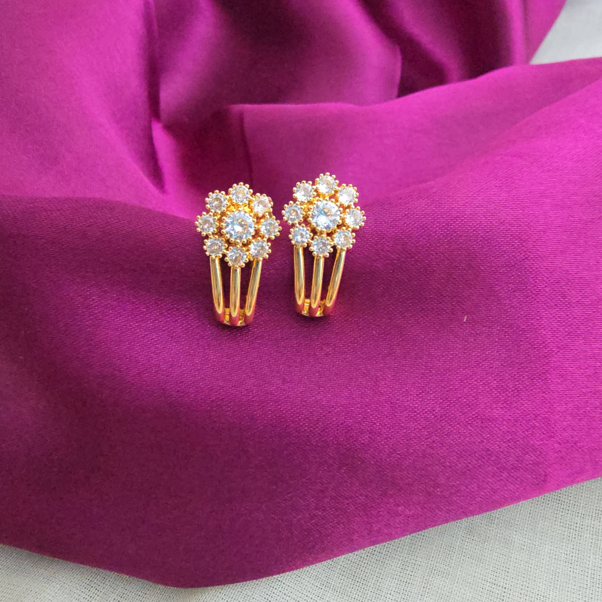 Impon Stone Earring Collection J Type