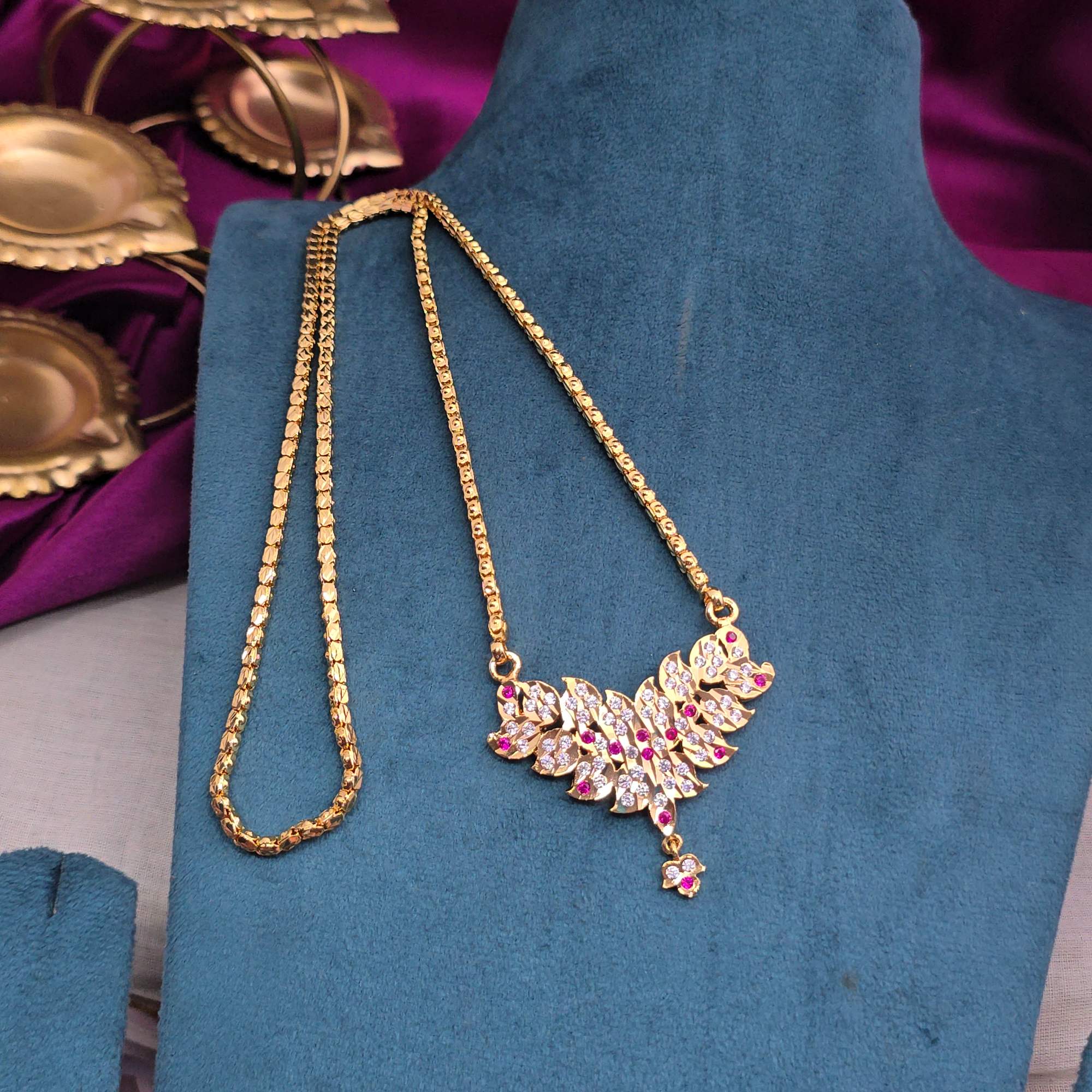 Impon stone Dollar chain 26"inches long 
