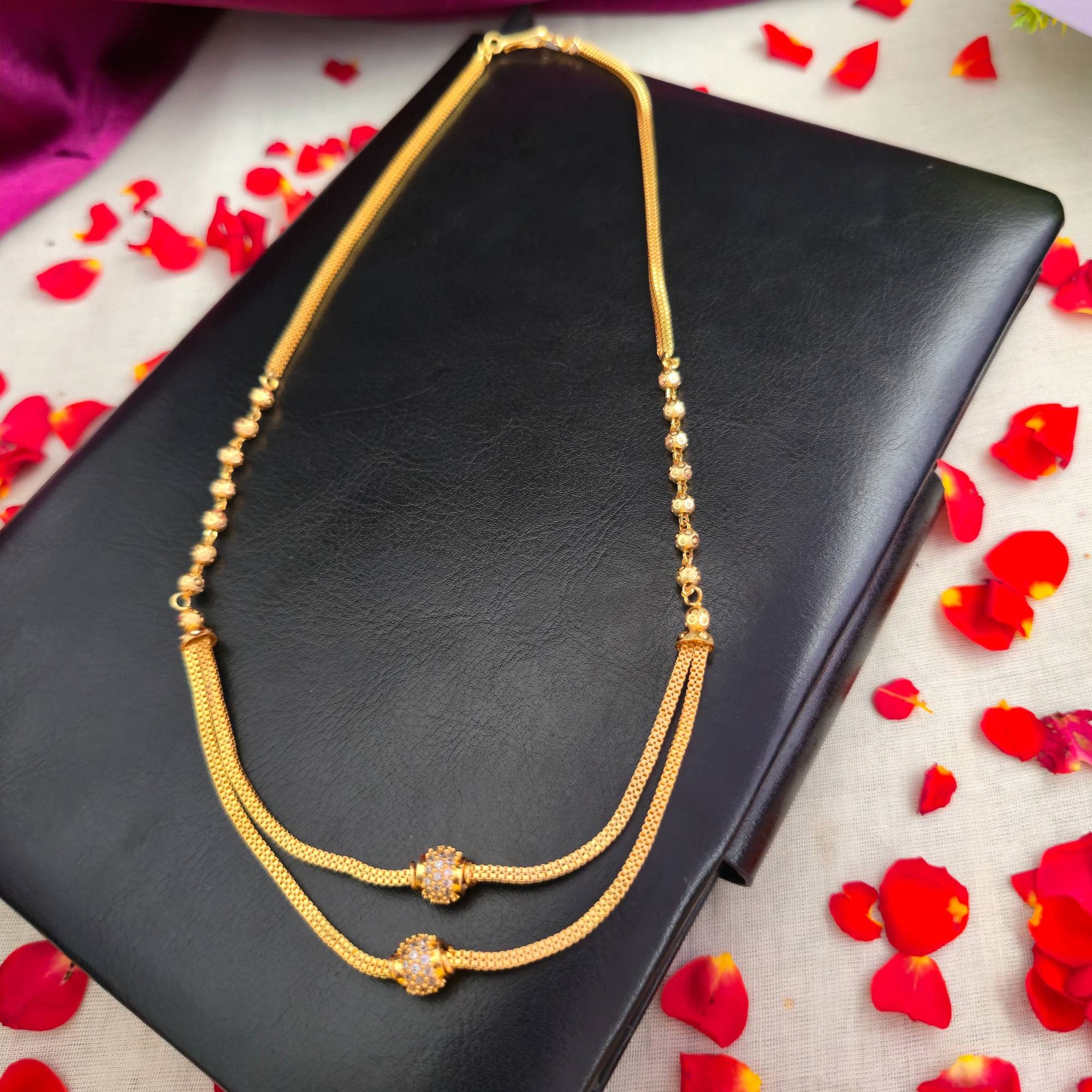 2 layer Ball Necklace 