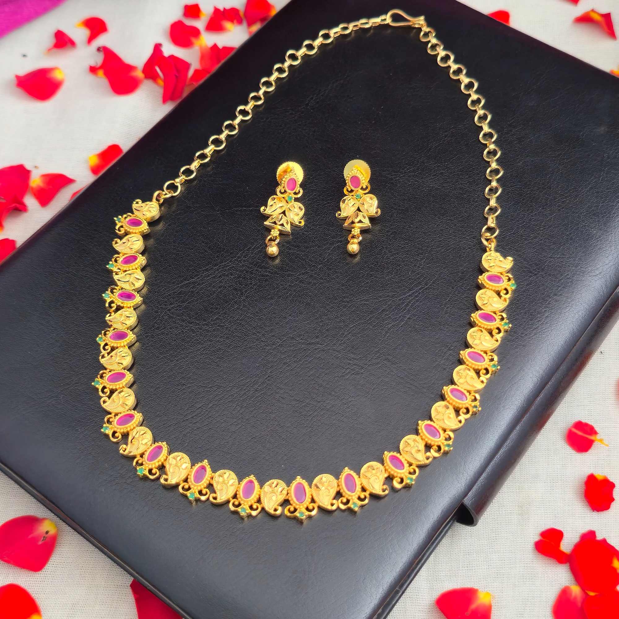 One Gram Gold Forming Necklace Manga design 