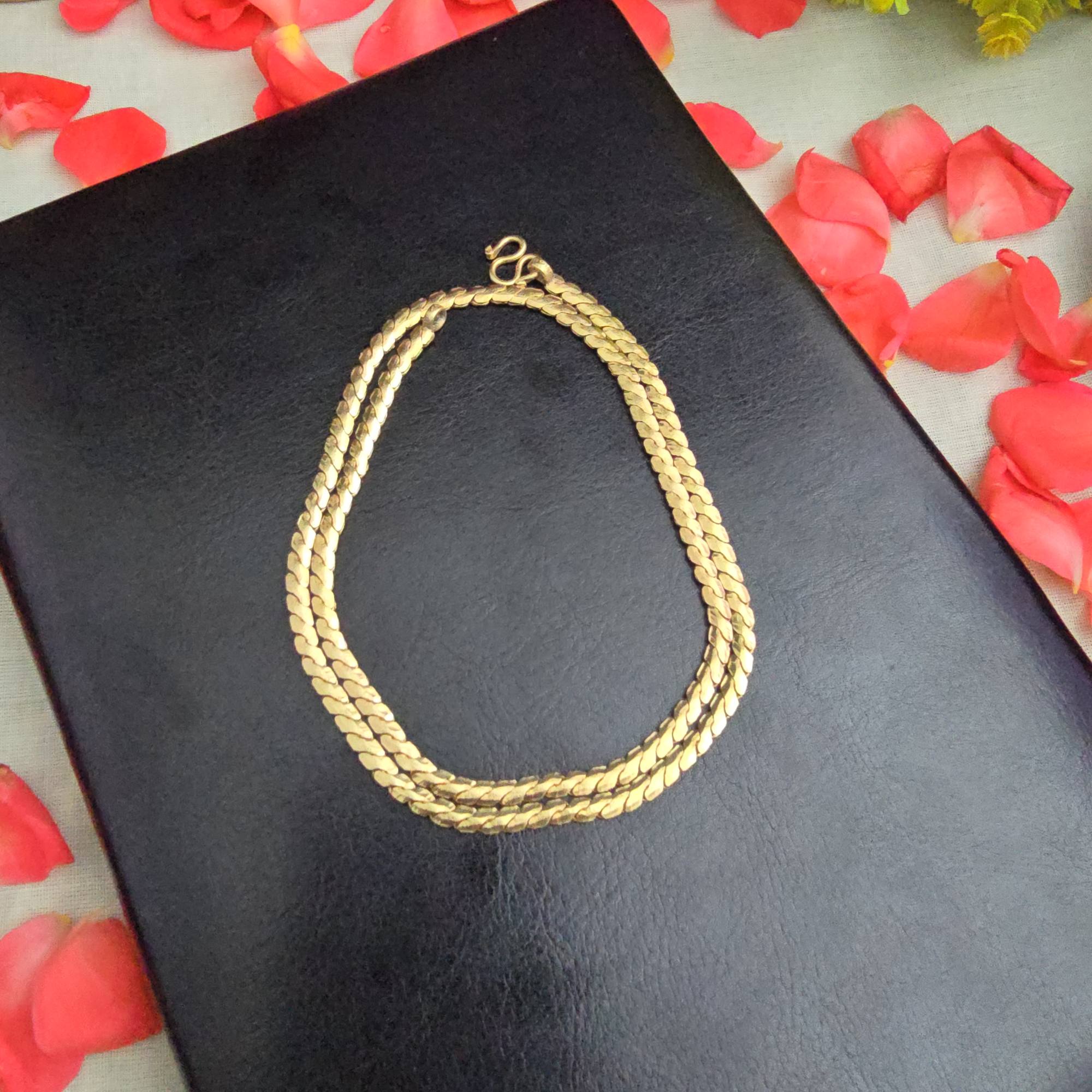 18"inches Pure Impon Unpolished chain