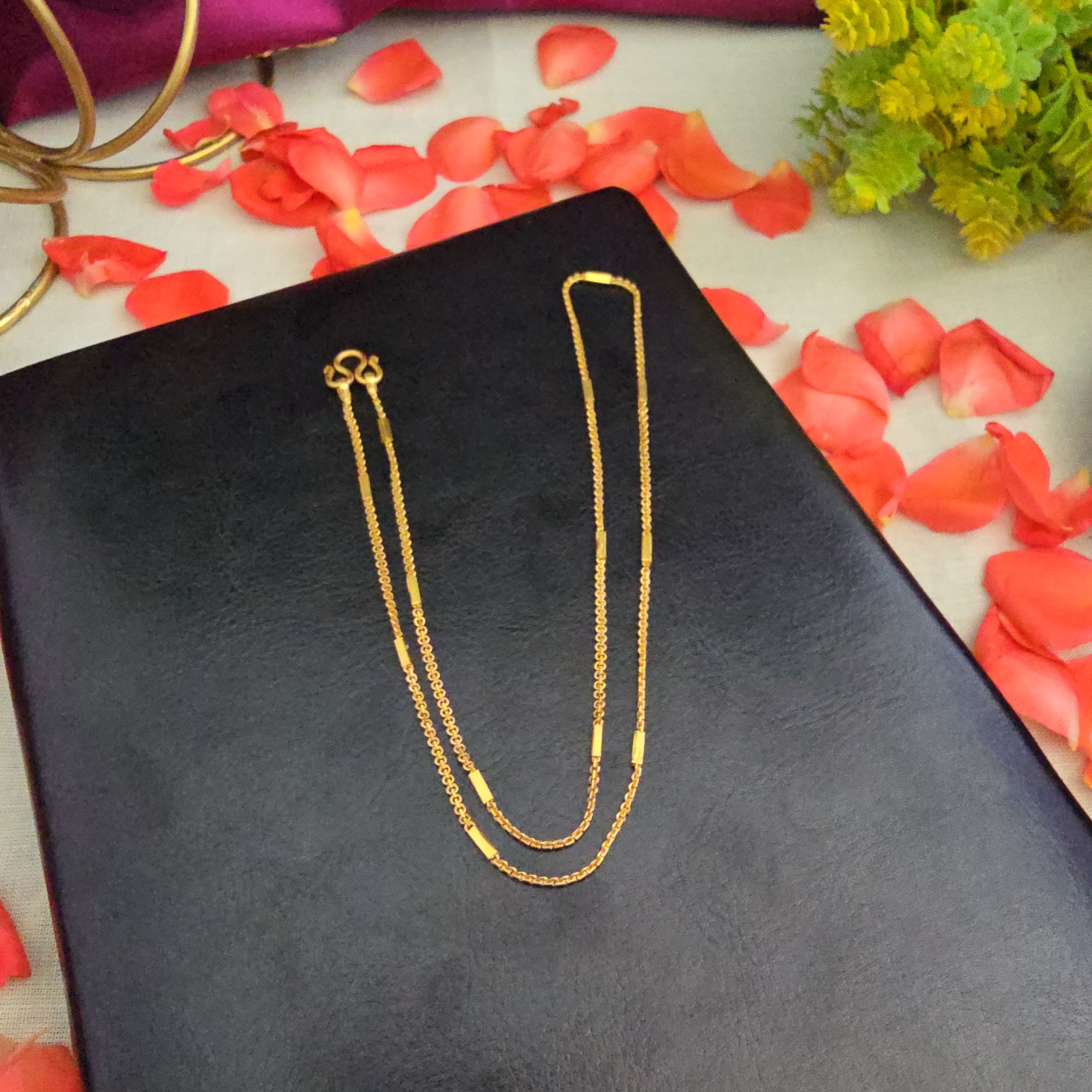 Pure Impon Unpolished Short Chain 18"inches 