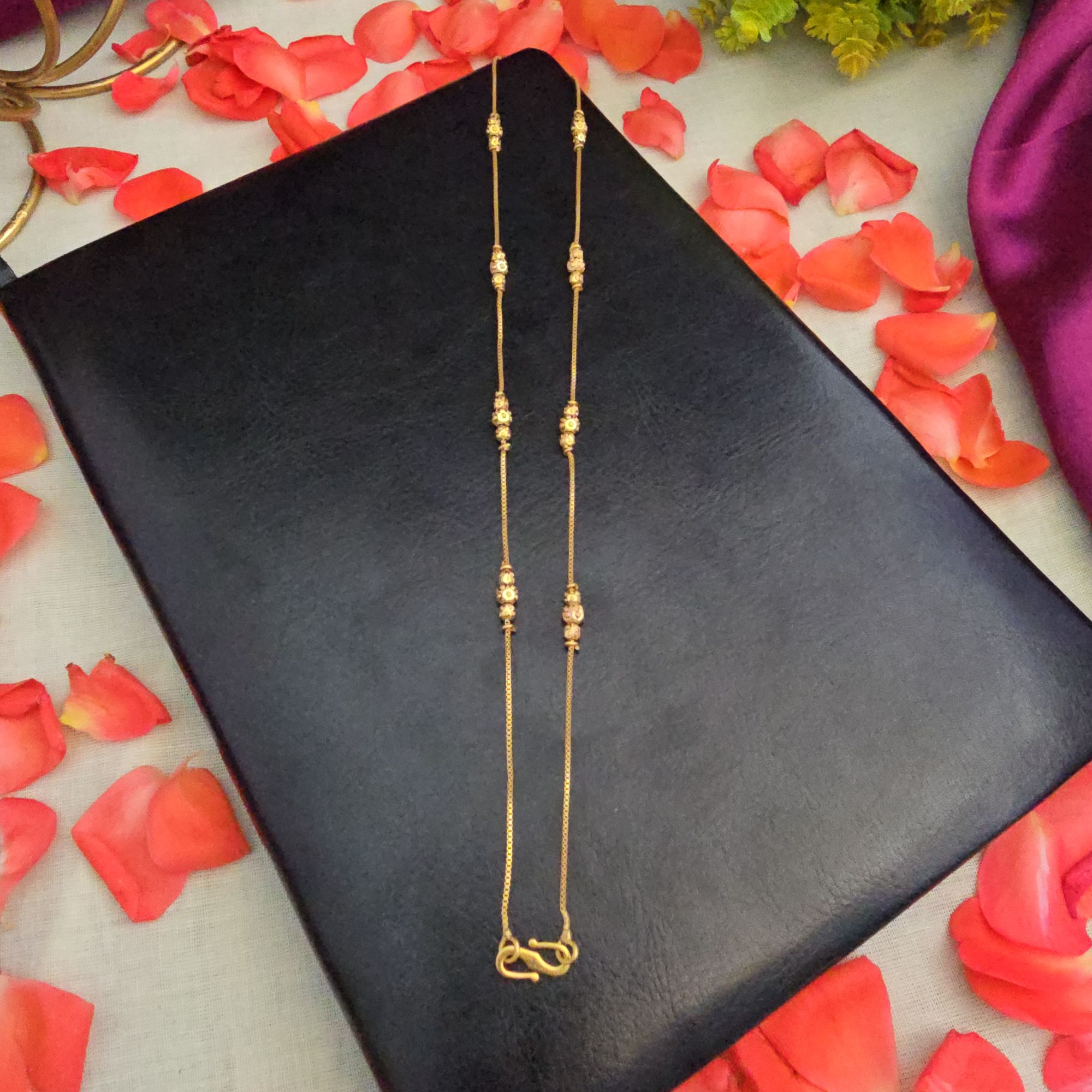 Ball Chain 18"inches Pure Impon Unpolished 