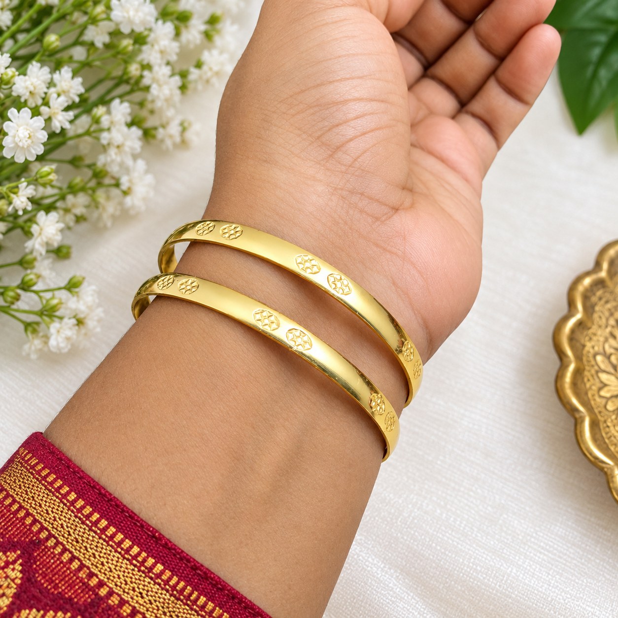 Pure Impon Unpolished Bangles 