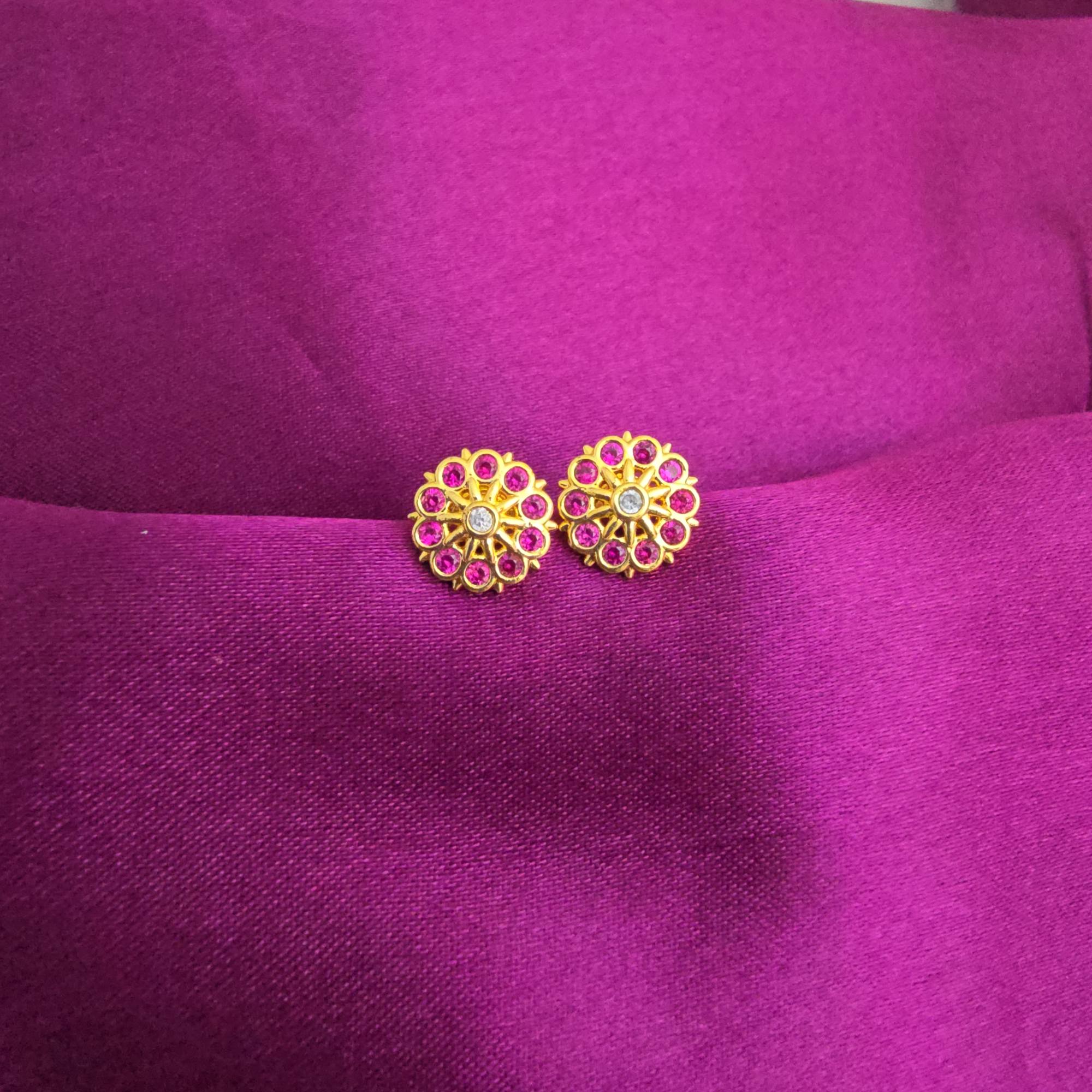 Diamond Replica Round Stud Collection 
